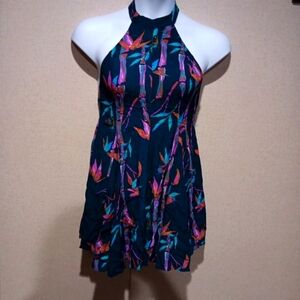 Kimchi Blue Teal Floral Dress Size S